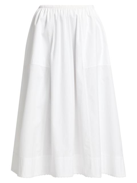 Vince Women's Scallop Midi-Skirt - Optic White