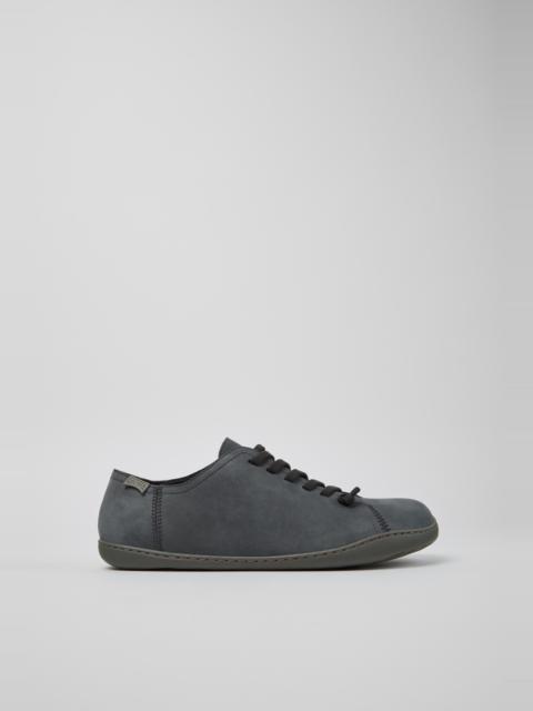 CAMPER Peu - Chrome Free Gray Nubuck and Leather Shoes for Men.