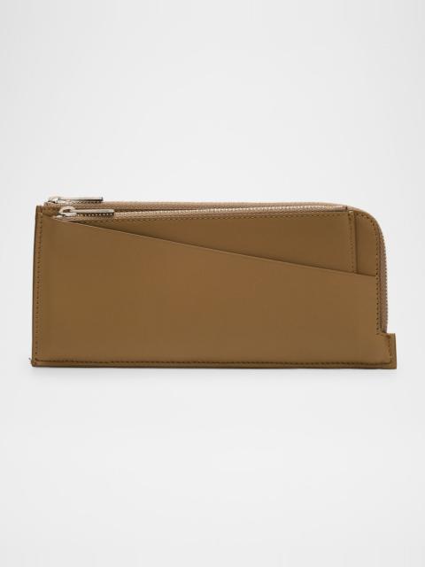 The Row Long Wallet in Smooth Box Calf Leather