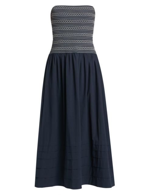 RAMY BROOK Women's Jace Stitch Strapless Maxi Dress - Navy