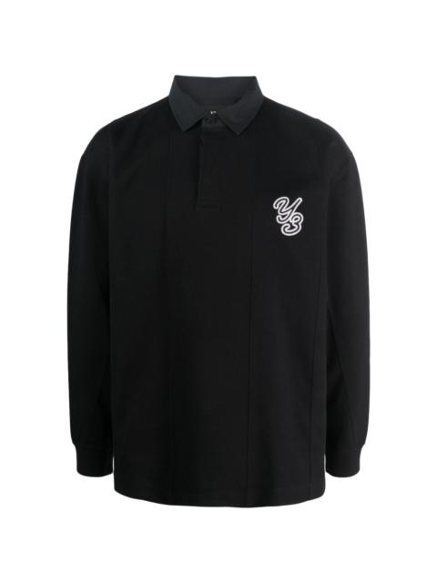 Y-3 logo-embroidered cotton shirt