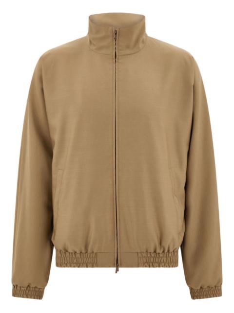 FERRAGAMO high-collar reversible jacket