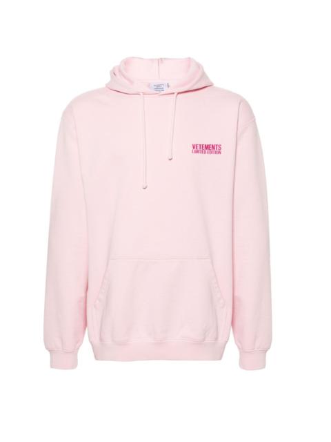 VETEMENTS logo-embroidered hoodie