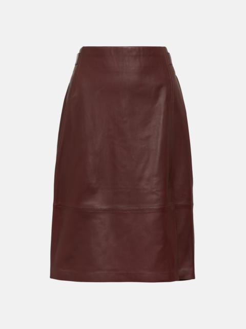 Vince Leather pencil skirt