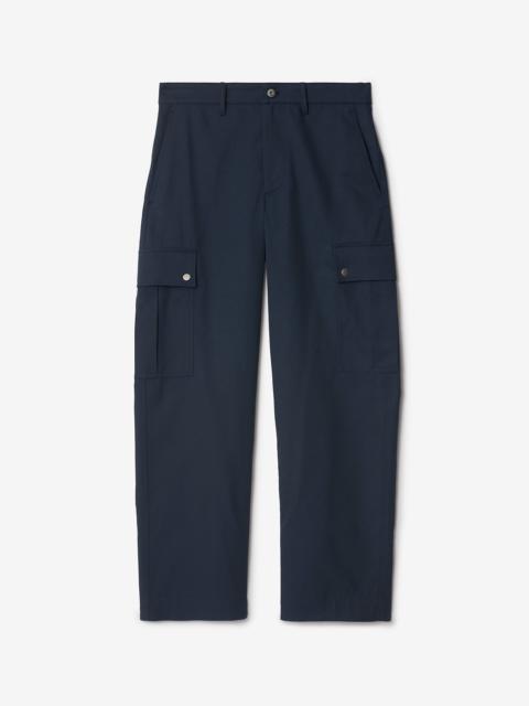 Cotton Blend Cargo Trousers