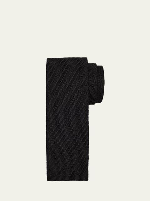 Brioni Men's Tricot Silk Knit Tie