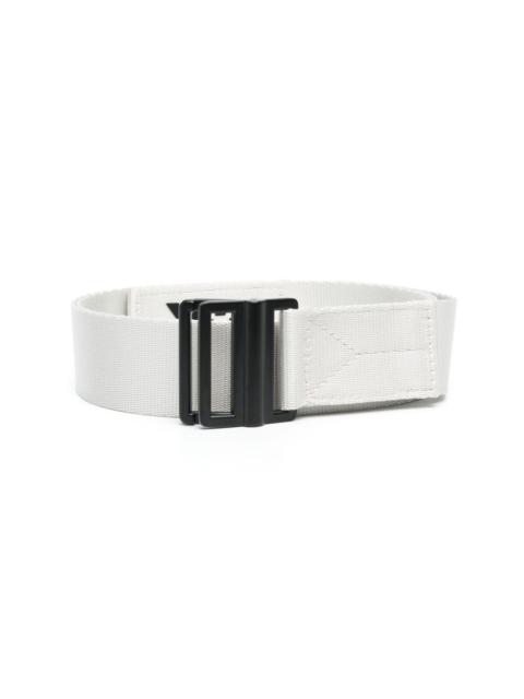 Y-3 logo-print buckle belt