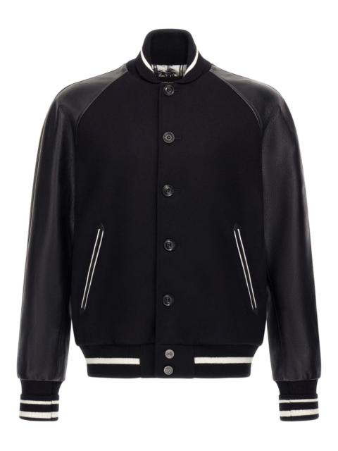 Roberto Cavalli contrast-panel bomber jacket