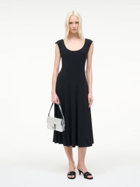 STAUD STAUD CHARLOTTE JERSEY DRESS BLACK