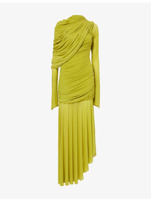 deme The Isla Draped Stretch-Woven Maxi Dress