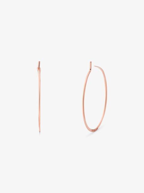 MICHAEL KORS Precious Metal-Plated Sterling Silver Whisper Hoop Earrings