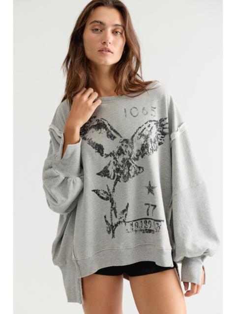 FREE PEOPLE We The Free Graphic Camden Pullover