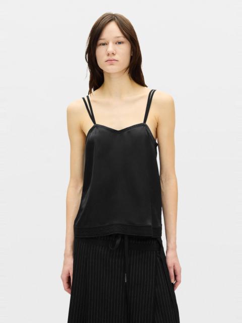 Ann Demeulemeester Iru Negligé Top with Long Ribbon