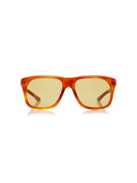 GUCCI Square-Frame Acetate Sunglasses brown