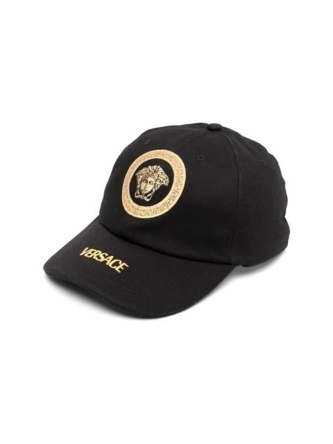 VERSACE logo-embroidered cap