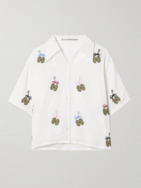 ALIX OF BOHEMIA Stevie Embroidered Tencel-twill Shirt