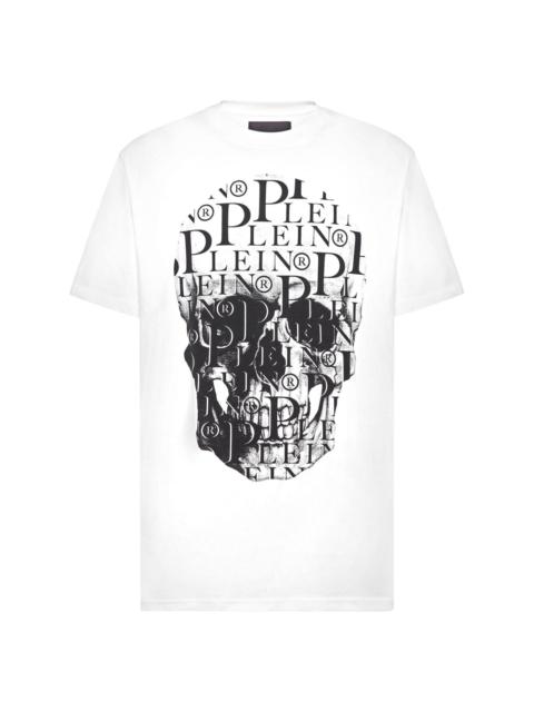 skull-print cotton T-shirt