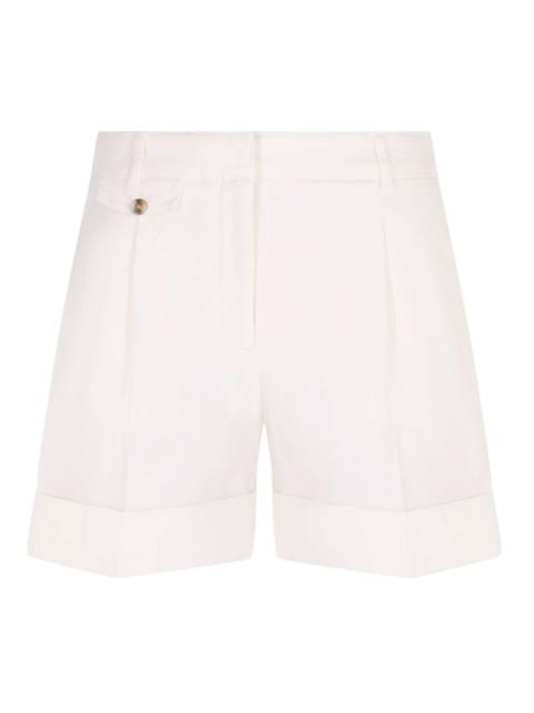BOSS pleated-front cuffed shorts