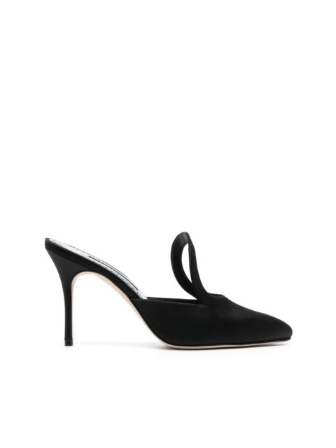 Manolo Blahnik Fugati 100mm heeled mules