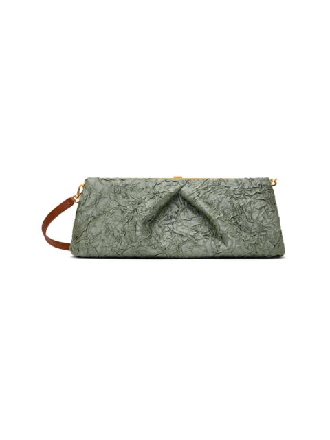 Dries Van Noten Gray Crushed Clutch