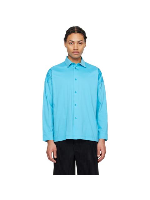 Blue Dolman Sleeve Shirt