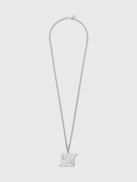We11done SILVER2 LOGO NECKLACE