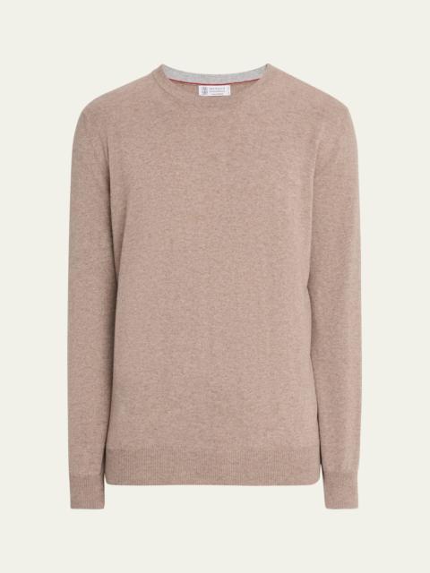 Brunello Cucinelli Men's Cashmere Crewneck Sweater