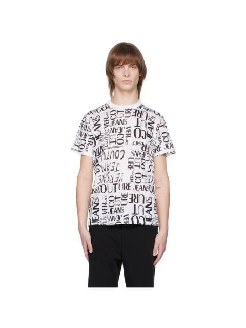 VERSACE JEANS COUTURE White Printed T-Shirt