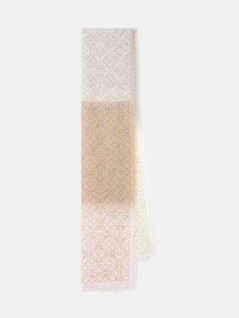 Loewe Anagram wool, silk and cashmere scarf