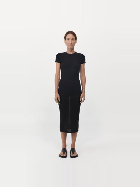 ST. AGNI Cut Out Knit Dress - Black
