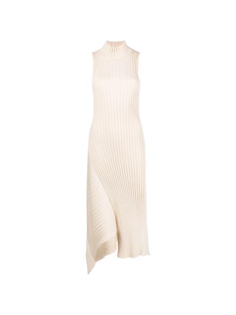 Stella McCartney asymmetric knitted sleeveless dress