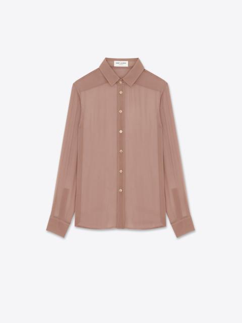 saint laurent shirt in muslin crepe