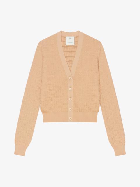 Givenchy CROPPED CARDIGAN IN 4G MINI JACQUARD