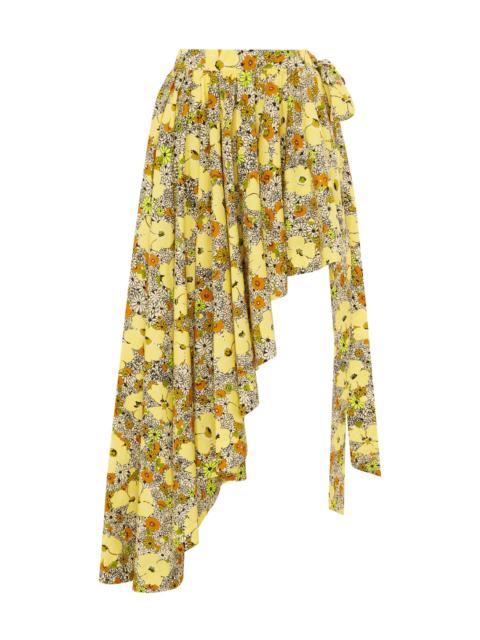 ALÉMAIS Orange Blossom Assymetric Skirt