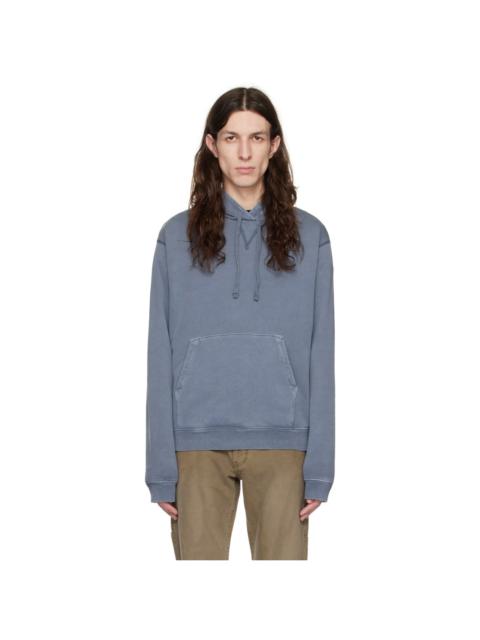 John Elliott Blue Thermal Hoodie