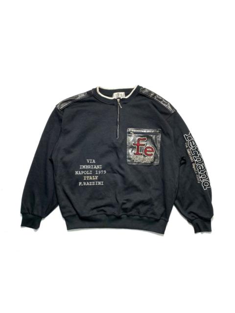 Other brands Japanese Brand - Fernand Napoli Italy Leather Crewneck