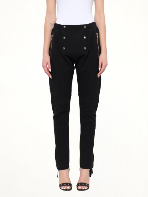 Balmain Jersey Pont Pant in Black