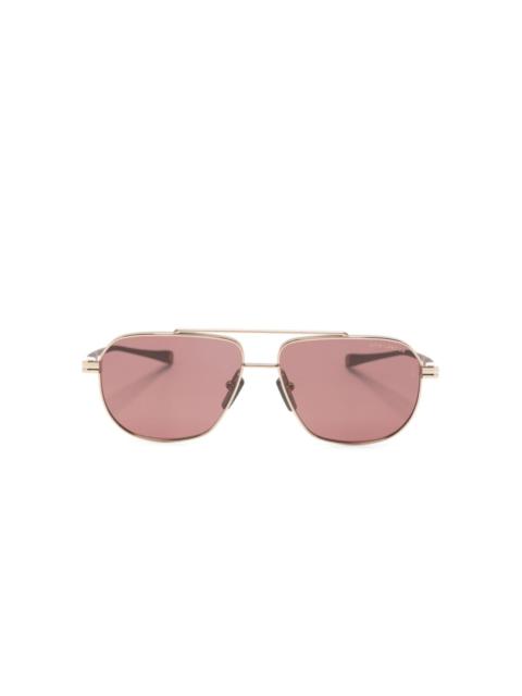 DITA double-bridge pilot-frame sunglasses