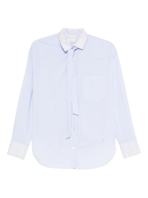 forte_forte tie-neck cotton shirt