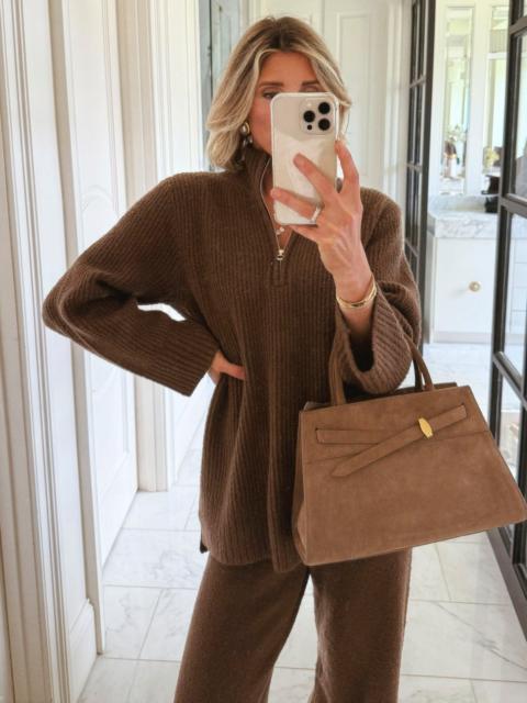 Splendid Splendid x @Cellajaneblog Quarter Zip Sweater