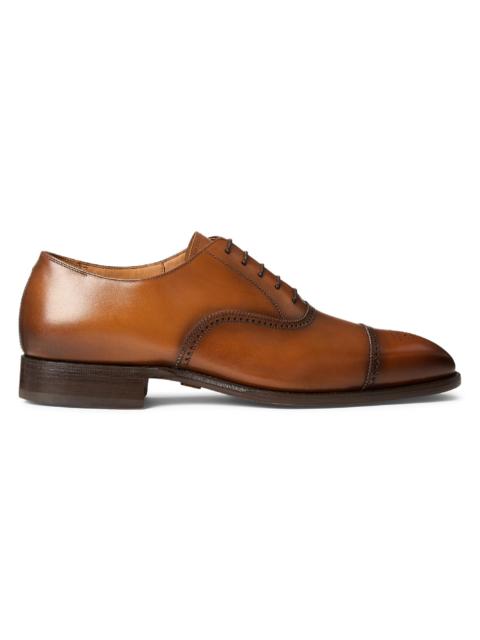 Ralph Lauren Men's Denver II Leather Dress Shoes - Tan