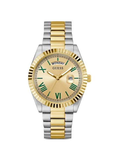GUESS USA logo-detail 42mm watch