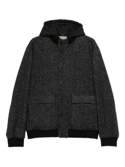 Canali herringbone-pattern hooded jacket