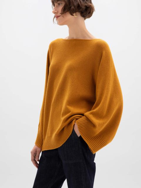Johnstons of Elgin Cashmere Cape Dark Yellow Jumper