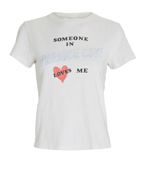 RE/DONE Someone Loves Me Slub Jersey T-Shirt