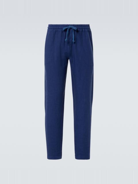 FEDELI Linen straight pants
