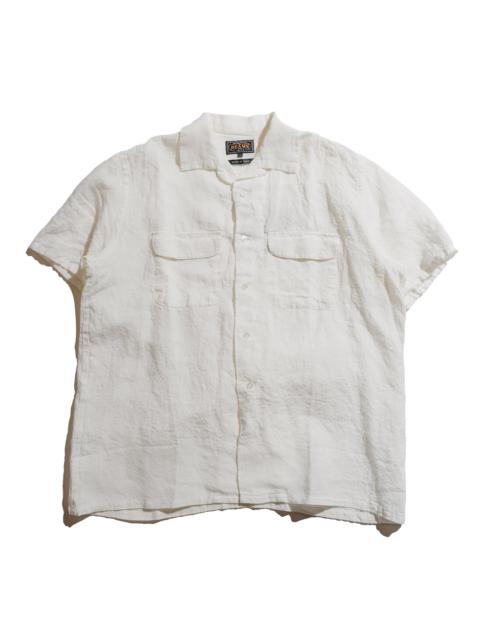 BEAMS PLUS Open Collar 1/40 Linen White