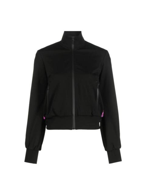 Off-White (WMNS) Off-White Monogram-Band Track Jacket 'Black' OWVL028F22JER0011000