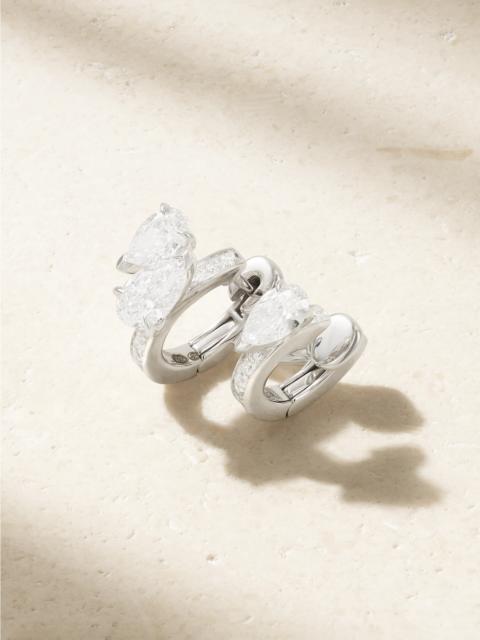 REPOSSI Serti Sur Vide 18-karat White Gold Diamond Single Earring