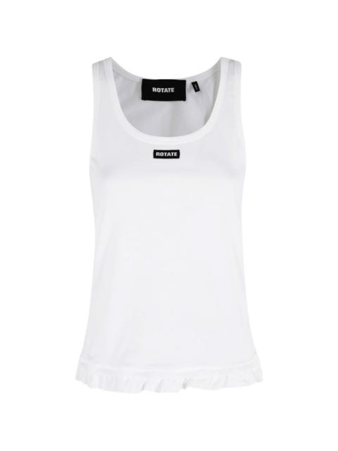 ROTATE ruffled hem tank top